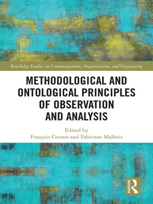 cover image of Methodological and Ontological Principles of Observation and Analysis